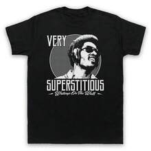 de Verano Caliente STEVIE WONDER SOUL SUPERSTITIOUS Camiseta de Manga Corta de Jazz - Negro - Ver 10