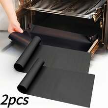 1-10 PCS Non-Stick Heat Resistant BBQ Grill Baking Mat, Oven Liner, Seal Strip, Bottom Protective Lining Pad With Oilproof, Reusable, Heavy Duty, Anti-Dirty, Leak Proof, Easy Clean Features, Flax, And Silicone Materials In Extra Large - Multicolor - View 13