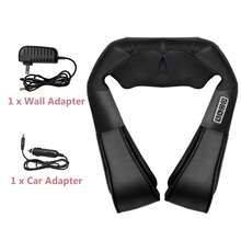 Shiatsu Neck And Shoulder Back Massager With Heat – Electric Deep Tissue Kneading Back And Neck  Massage Pillow For Pain Relief And Relaxation – Perfect Gifts For Mother's Day, Father's Day, Birthdays, And Christmas.(NOT Cordless) - màu đen - Xem 1