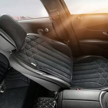 JDWBT Faux Suede Car Seat Covers, Semi-Covered, Complete Set, For Nissan Qashqai, Micra, Note, X-Trail, Leaf, Almera; Durable, Easy To Clean - Black - View 3