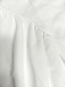 Vestido mini ajustado con tirantes y cuello anudado para mujer - Blanco - Ver 10