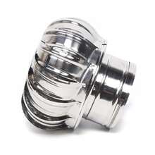 CHIMNEY SPINNER COWL Stainless Steel Spinning Wind Rotating Cap 160mm Diameter - Silver - View 4