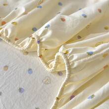 1件加厚磨毛床单，纯色防滑单人床罩，印花床垫保护套（不含枕套） - 彩虹草莓 - 查看 8