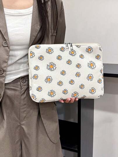 学生笔记本电脑包，适用于11/13/15英寸笔记本电脑，红色爱心印花，休闲男女通用保护套，小型文件袋，笔记本电脑包，便携式电脑包，11/13/15英寸便携式台式电脑包，适合女生、青少年、大学生，也适用于平板电脑包。