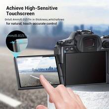 2pcs Tempered Glass Screen Protector For Canon R6 Mark II, 9H Hardness, Easy To Apply, High Definition, Scratch-Resistant, Anti-Fingerprint, Glossy, Camera Accessory - 2pcs, Transparent - View 6