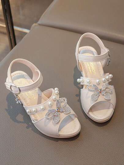 1 Pair Girls' Fashion Shallow Leather Shoes, Roman Sandals, Slip-On Shoes, Anti-Kick Toddler Shoes, Non-Slip Infant Shoes, Soft Bottom Crawling Shoes, Breathable Mary Jane Shoes, Plus Size Children, Outdoor Durable Beach/Sports/Travel Walking Shoes, Fashion Princess Shoes, School Student Shoes, Running Shoes, Stage Performance Shoes, Suitable For Spring, Summer, Autumn Daily Wear