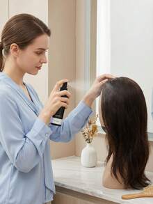 假发护理喷雾和宽齿梳套装 – 轻松梳理、滋润并柔顺真人发和合成假发，防止毛躁，修复干燥假发，延长假发使用寿命 - 100ml - 查看 2