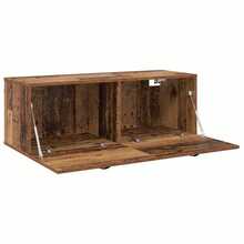 vidaXL Armoire Murale Bois ancien 100 x 36,5 x 35 cm Bois d'ingénierie - Tabac - Voir 5