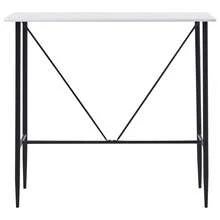 Table de bar vidaXL Blanc 120x60x110 cm MDF - Blanc - Voir 2