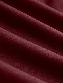 Vela Rue Minimalist Design Jumpsuit With Hook & Zipper Closure, Thin Solid Color Wideleg Trousers, Wine Red, Zipper & Hook Closure, Flattering Wideleg, Fashionable For All Seasons