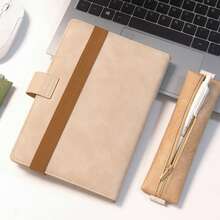 Hộp đựng bút ren, hộp đựng bút bằng da, hộp đựng bút chống thấm nước, thích hợp cho sổ tay, sổ kế hoạch, bìa đựng tài liệu và sách vở, đồ dùng học tập, văn phòng phẩm và đồ dùng học sinh. - Nhiều màu - Xem 5