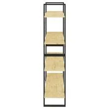 Biblioteca vidaXL con 4 niveles 100x30x140 cm Madera maciza de pino - Marrón - Ver 6