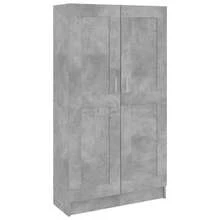 vidaXL Biblioteca cinza beton 82,5x30,5x150 cm Bois d'ingénierie - Cinza - Ver 2