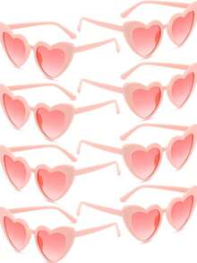 12只复古心形装饰玻璃杯，适合作为时尚配饰，适用于新娘送礼会、情人节、单身派对、婚礼、生日、万圣节、圣诞节和其他场合。 - 彩色 - 查看 18