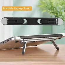Portable Foldable Laptop Stand, Adjustable Laptop Computer Stand, Notebook Cooling Holder Riser - White - View 5