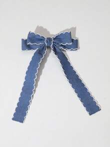 1 chiếc kẹp tóc nơ viền sóng cho nữ, phụ kiện tóc ruy băng vải thời trang, thanh lịch, đa năng cho mọi dịp, kẹp tóc dễ thương ngày Valentine, kẹp tóc càng cua, kẹp tóc cài đầu, đồ dùng học tập, đại học, trang phục mùa đông cho nữ, nơ, phụ kiện tóc, phụ kiện đội đầu, ghim cài tóc - Màu be - Xem 10