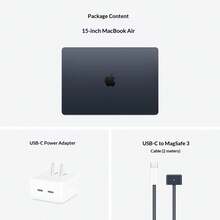 Apple 全新苹果AI笔记本电脑 | 2025款 MacBook Air 15英寸 M4（10+10核）16GB 512GB 天蓝色 MC7A4CH/A | 外观精美，功能齐全 - 黑色 - 查看 10