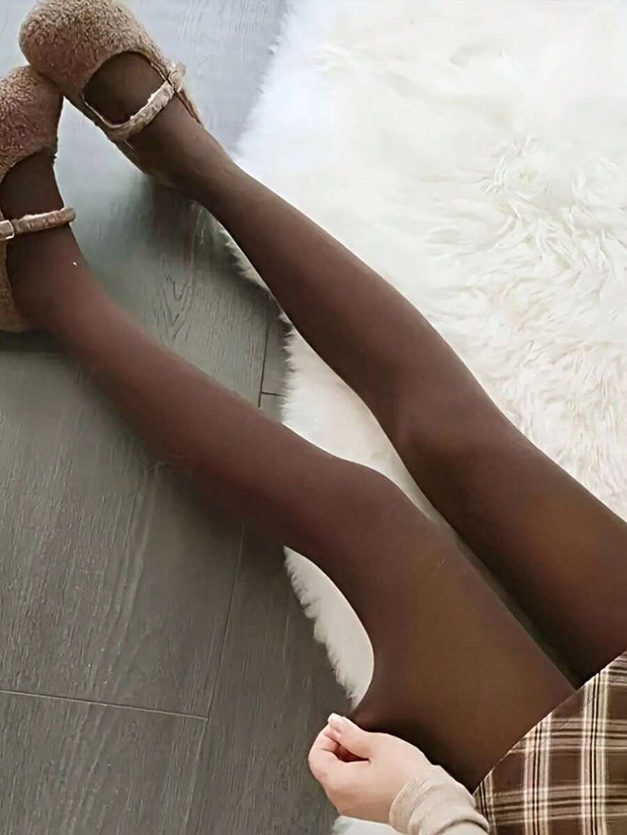 1pc Women's 80D Soft Opaque Pantyhose, Comfortable