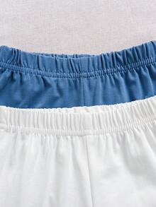 4件套夏季新款男婴恐龙印花Polo衫和休闲短裤套装 - 水鴨藍 - 查看 8