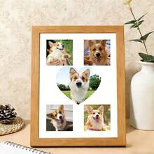 Customized Pet Photo Frame - Personalized Dog Photo Display Holder, Customized Pet Gift, Ideal For Pet Lovers' Collage, Birthday/Anniversary, Perfect Gift For Dog Lovers & Pet Memorial Home Decor