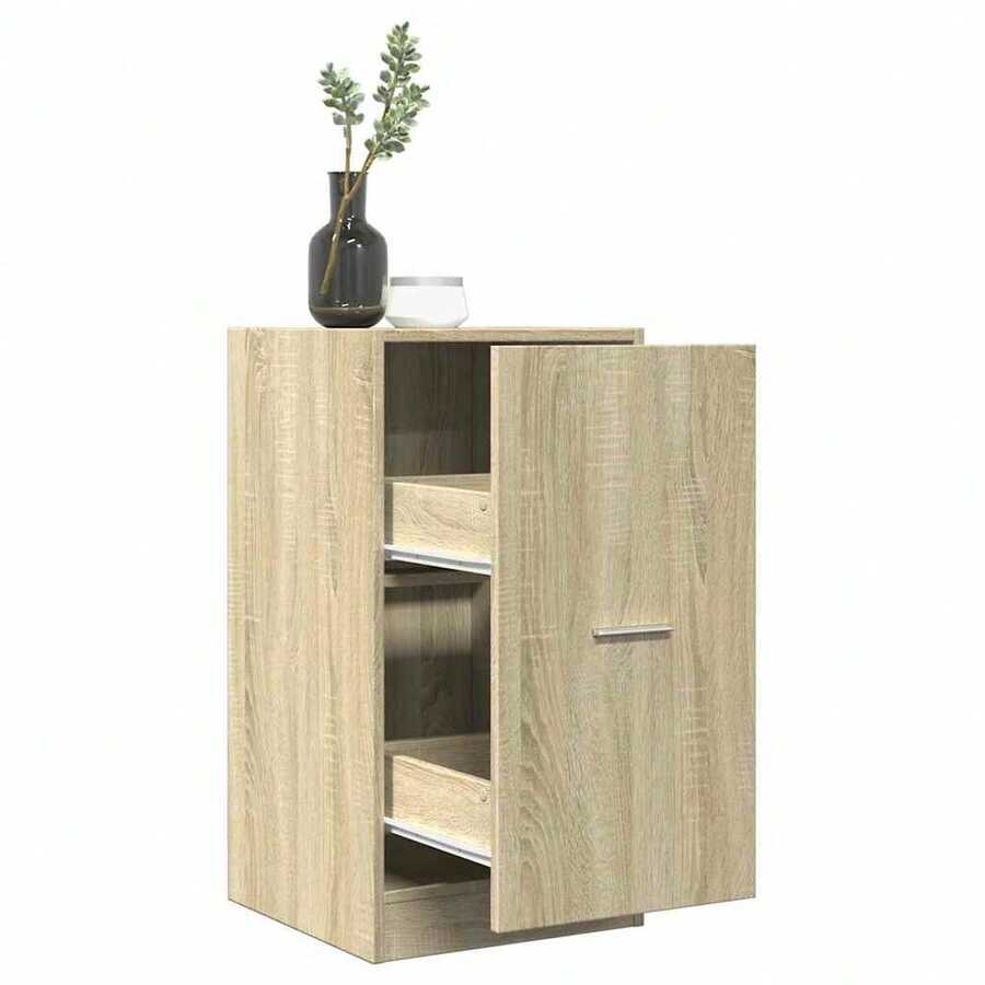 vidaXL Armoire d'apothicaire chêne sonoma 40x41x77,5cm en ingénierie - Tabac - Voir 1