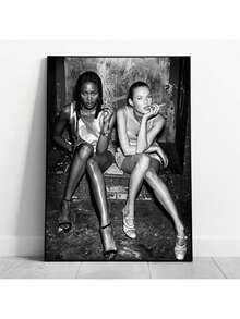 Bộ 1/3/6 tranh nghệ thuật treo tường phong cách cổ điển, tranh đen trắng theo phong cách retro, trang trí tường hiện đại, phù hợp cho văn phòng, phòng tắm, phòng khách, phòng ngủ, trang trí nhà cửa, kiểu không khung, tranh nghệ thuật treo tường có khung. - Đen và trắng - Xem 45