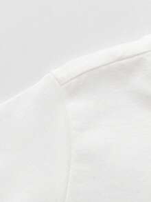 Balabala Unisex Short Sleeve T-Shirt, Classic Round Neck, Breathable Quick-Dry Fabric, Comfortable For Summer Wear - Original White - View 5