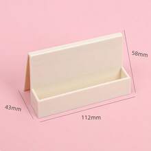 Ins Style Creative Desktop Business Card Holder; Minimalist Plastic Single-Layer Business Card Stand - Single-seat Business Card Holder - View 6