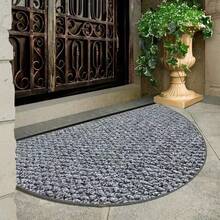 1pc Faux Jute Decorative Rug & Mat, Dirt-Resistant & Machine Washable, Multiple Sizes & Shapes Available, Suitable For Living Room, Kitchen, Bathroom, Entryway, All Season, Pet-Friendly Carpet Mat. (Creases May Occur Due To Factory Packaging, Just Need To Lay Flat For A Few Days To Restore Flatness) - Grey - View 29