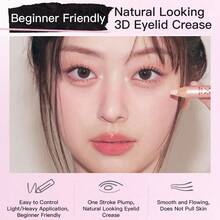 Bút hình tằm Too Cool For School, đa chức năng 2 trong 1, màu be nude, 1.1g - Màu mơ nude - Xem 2