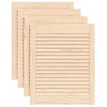 vidaXL Armadietto con persi 4 pz 61,5x49,4 cm solido con perni - Castano - Visualizzare 2