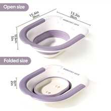 Collapsible Sitz Bath For Women – Portable Perineal Care Basin, Postpartum Recovery & Hemorrhoid Relief Soak Tub, Foldable Travel Personal Hygiene, Post Surgery Care Basin, Herbal Steam & Warm Water Therapy, Anti-Splash Design For Bathroom & Bedside Use, Ideal For Pregnant Women, New Moms,Perfect For Mother's Day, Thanksgiving & Postpartum Essential - Multicolor - View 5
