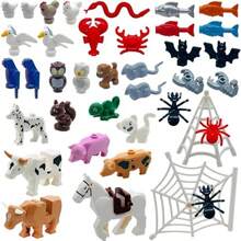 39 PCS Friend Animals Figures Set Building Block Farm Zoo Animals Toy Gift For Boys Girls Age 6+Educational Toys Dog Pig Horse Spider Bat Etc Fit With Major Brandlifelike - 如圖所示 - 查看 2