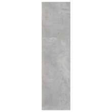 vidaXL Bibliothèque gris béton 40x30x114 cm ingénierie du bois - Gris - Voir 5