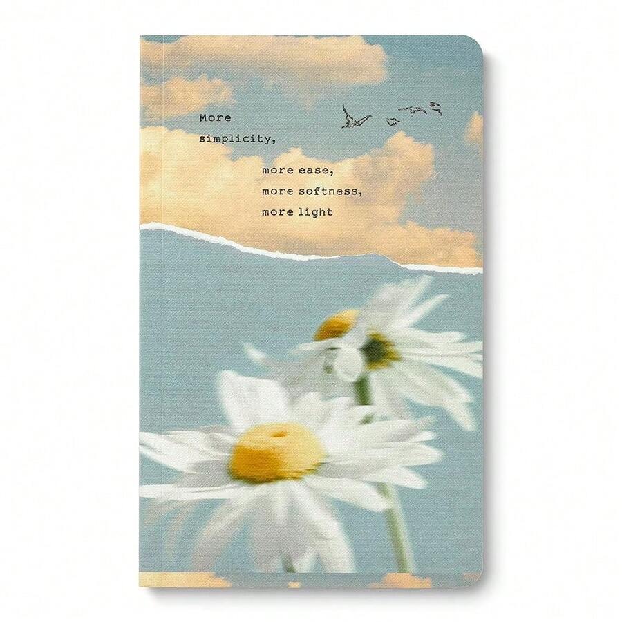 Softcover Journal – More Simplicity, More Ease, More Softness, More Light – A Write Now Journal With 128 Lined Pages, 5\W X 8\H - 簡約藍 - 查看 1