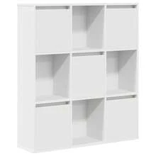 vidaXL Bibliothèque blanc 89x24x101,5 cm ingénierie du bois - Blanc - Voir 2