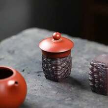 Soporte de cubierta de tortuga de arcilla púrpura Yixing paraé, puede elevar adornos de mesa, escultura de juego deé, armadura rica - 1 pieza - Ver 4