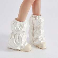 Leg Warmers Gaiters Calf Leg Warmers Windproof Padded Boot Covers Y2K Aesthetic - Multicolor - View 6