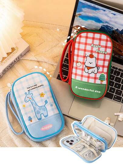 Grand sac organisateur portable de câbles chargeurs, organisateur d'accessoires électroniques de voyage, pochette de rangement numérique multicouche pour câbles, chargeurs, batterie externe, appareil photo, passeport