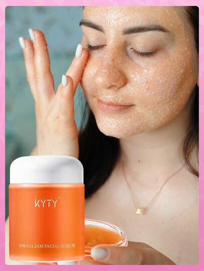 果酱磨砂膏，面部及身体去角质磨砂膏，植物萃取去角质，清洁毛孔，保湿，令肌肤光滑透亮。适用于圣诞节、冬季、粉色系、毕业季、生日、节日、夏季、秋季、Y2K、时尚、女士妆容、派对妆容、海滩旅行、露营、户外学校、校园旅行、节日装饰礼品、玫瑰、女孩角色扮演、最佳颜色、魅力、氛围。