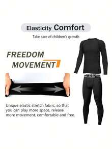 HOPLYNN 4 sztuki spodni kompresyjnych dla chłopców, legginsów, rajstop, bielizny sportowej, bielizny pod spodnie, sprzętu do piłki nożnej i sportów - Wielokolorowe - Zobacz 3