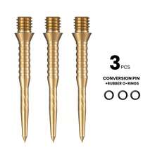 HUANQU 3 Stück/Set 2BA Titanlegierung Dartspitzen, 4 Farben erhältlich (Schwarz, Silber, Gold, Bunt), & Design, kompatibel mit allen Dartmarken, geeignet für Anfänger und Experten, präziser Flug, für alle Könnerstufen geeignet, Dart Zubehör, Dart Spitzen Austausch Werkzeug, perfekte Geschenkwahl zu Weihnachten, Ostern, Valentinstag - Verschiedenfarbig - Übersicht 13