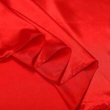 35" Large Satin Head Scarf For Women Silk Hair Scarf Solid Color Hair Bandana For Night Hair Wrap Sleeping - 紅色 - 查看 11