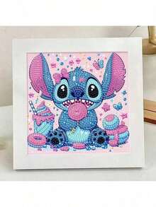 Disney Diamond Painting Kit, Includes Tools, Handmade DIY Relaxing Art Decor Gift, Suitable For Valentine's Day, Thanksgiving Gift (Contains Canvas, Diamonds, Tool Set And White Plastic Frame) - Multicolor - View 7