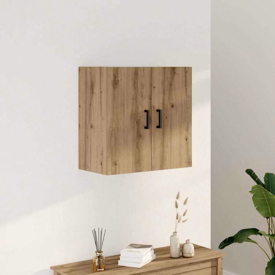 vidaXL Armario de pared chêne artesanal 60x31x60 cm ingeniería de madera - Marrón - Ver 1