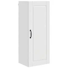 vidaXL Meuble mural de cuisine avec étagère Blanc 40 x 31 x 100 cm - Blanc - Voir 2