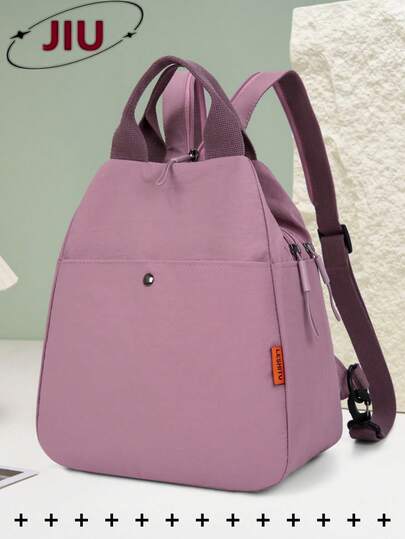 Mochila de nailon con múltiples compartimentos anti-robo para mujeres, bolso multifuncional y elegante para el día, bolso de viaje ligero con múltiples bolsillos y gran capacidad, bolso escolar sencillo y conveniente, adecuado para estudiantes, enfermeras, maestros, personas de negocios, viajes y vacaciones, viajes de negocios, viajes diarios, compras, oficina, citas, senderismo, entrenamiento, trabajo, regalos de cumpleaños, regalos festivos