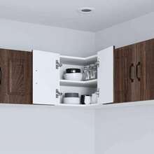vidaXL Armario de cocina Chêne brun 57 x 57 x 40 cm Madera de ingeniería - Marrón - Ver 4