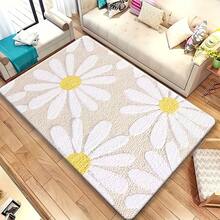 [ Products]Three-Dimensional Small Daisy Pattern, Soft And Durable, Machine Washable And Easy To Clean, Lightweight, Soft, And Comfortable High-Grade Flannel + Non-Slip Backing, Entrance Mat, Kitchen Mat, Living Room Carpet, Bedroom Carpet - 60cm*90cm - Xem 7