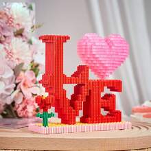 Small Particle Heart Building Blocks | Valentine's Day Gift For Lover & Family | DIY Assembly Toy Ornament